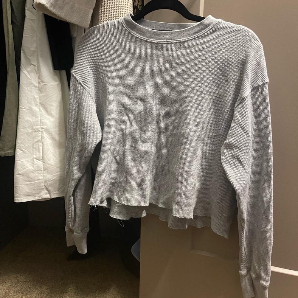Brandy Melville waffle crop top